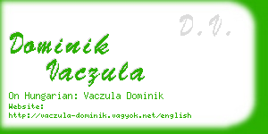 dominik vaczula business card